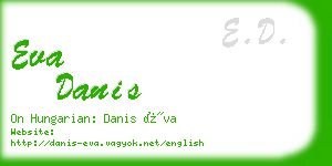 eva danis business card